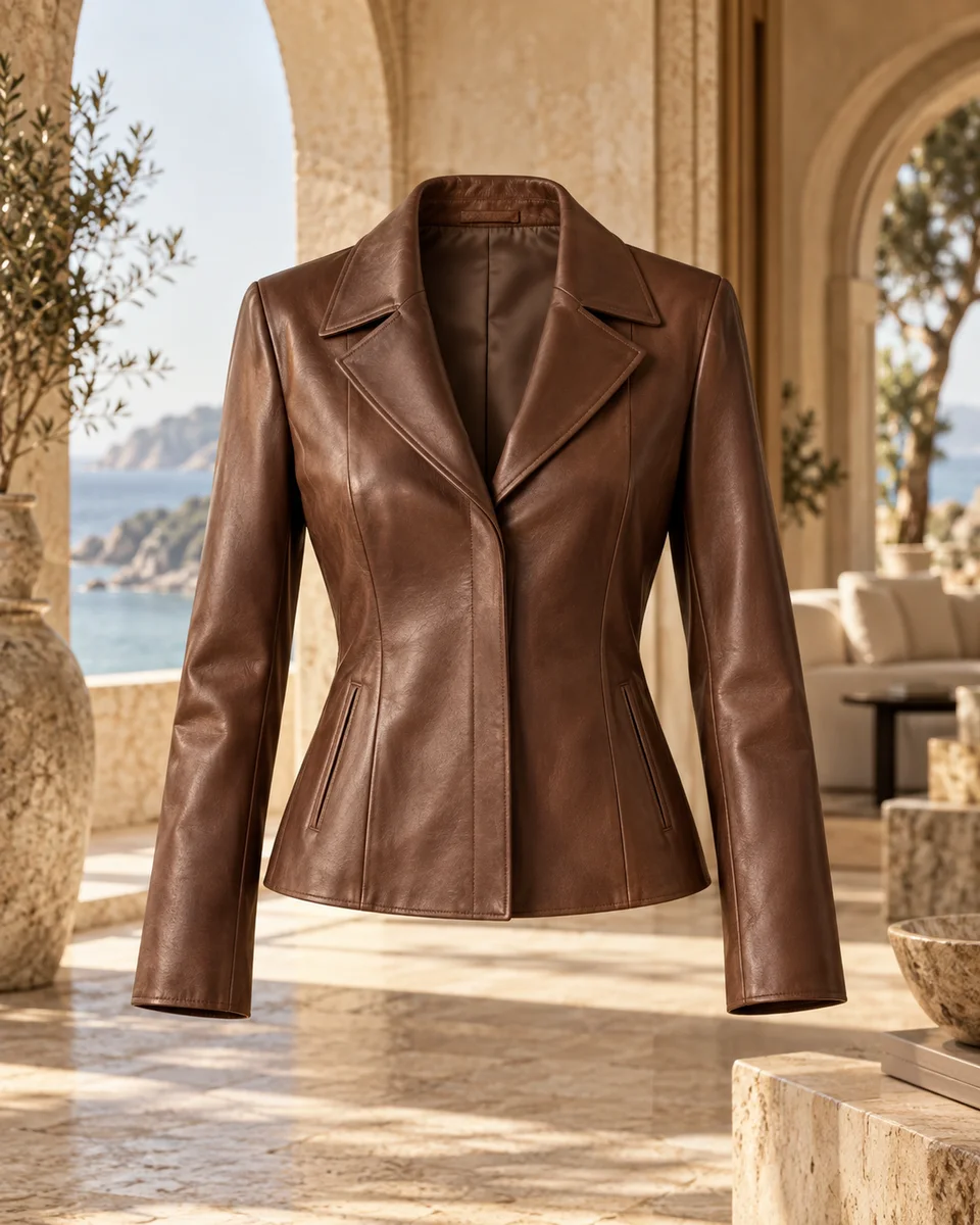 The Newport Jacket - Front View in Onyx Black