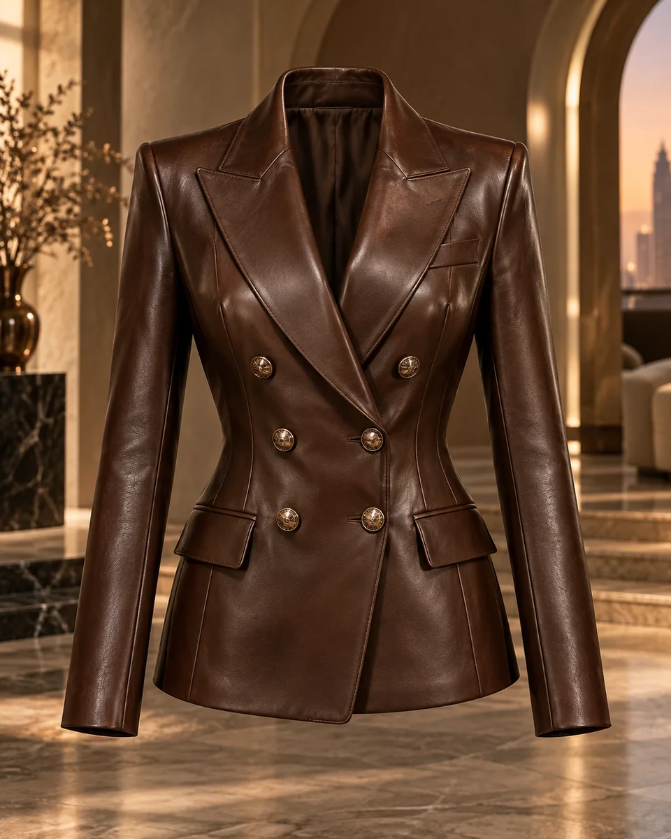 The Park Avenue Blazer - Front View in Onyx Black